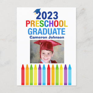 2023 Vorschulabschluss PreK Kids Foto Abschluss Postkarte