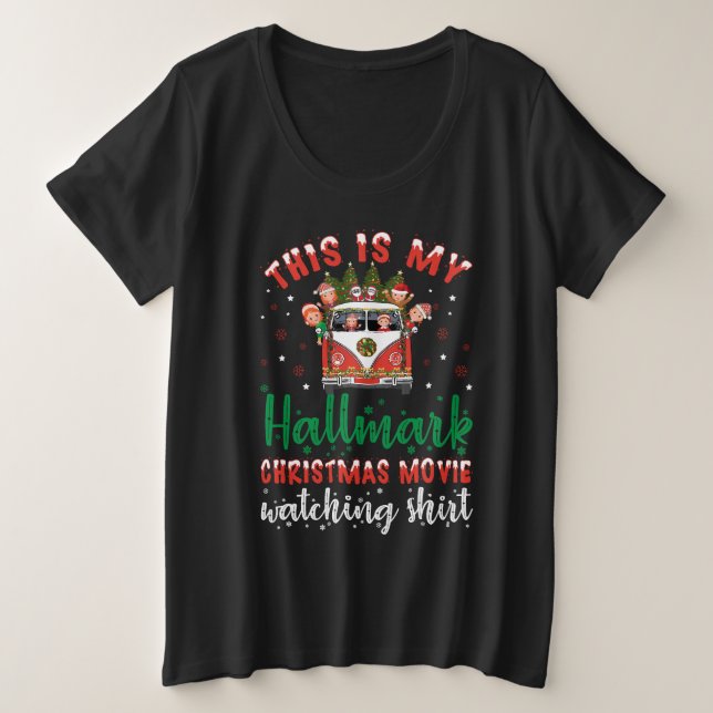 2023 Weihnachtsfilm in Hallmark Große Größe T-Shirt (Design vorne)