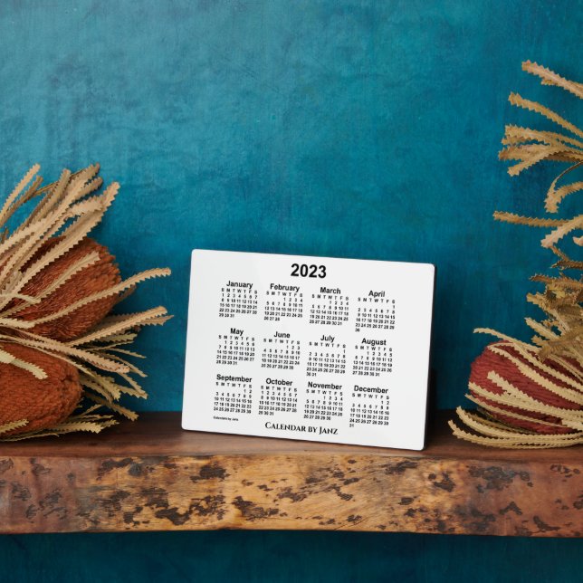 2023 Weißbuch-Kalender von Janz 12x18 Fotoplatte (Seite)
