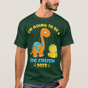 2023 werde ich ein großer Cousin Dinosaurier Lover T-Shirt