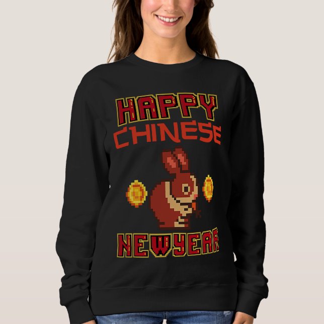 2023 Year Of The Rabbit Chinese Zodiac Chinese New Sweatshirt (Vorderseite)