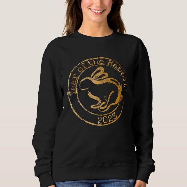 2023 Year of The Rabbit  Lunar Chinese New Year Sweatshirt (Vorderseite)