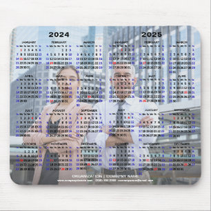 2024 - 2025 2-jähriges Foto für Unternehmen Mousepad
