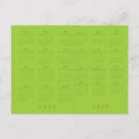 2024/2025 Gelber Großdruckkalender