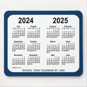 2024-2025 Police Box Blue School Calendar by Janz Mousepad