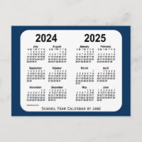2024-2025 Police Box Blue School Calendar by Janz