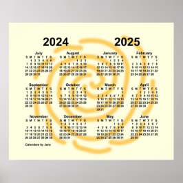 2024-2025 Sonnentage Schuljahr von Janz Poster