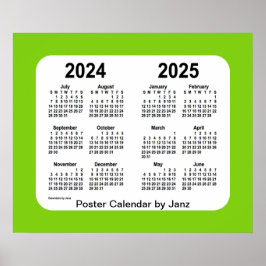 2024-2025 Yellowgreen School Calendar by Janz Poster