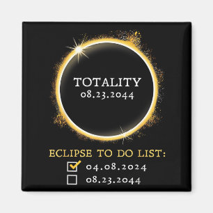 2024 2044 Totale Sonnenfinsternis-Checkliste Total Magnet