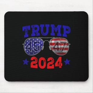 2024 45 47 Amerikanische Flaggenschlange Trump 202 Mousepad