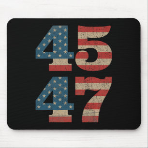 2024 45 47 Vintage amerikanische Flagge Retro 4547 Mousepad