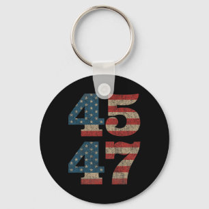 2024 45 47 Vintage amerikanische Flagge Retro 4547 Schlüsselanhänger