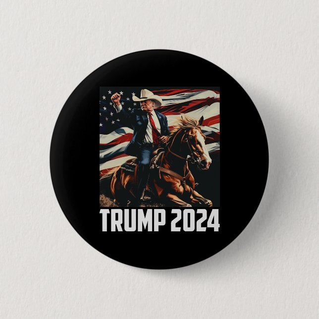 2024 4. Juli Patriotic America Independence Da Button (Vorderseite)
