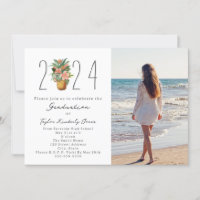 2024 Abschluss Beach Floral Ananas Foto