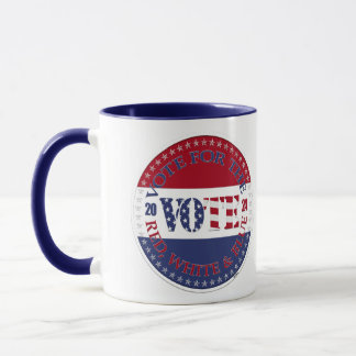 2024 Abstimmung über die rot-weiß-blaue Flagge der Tasse