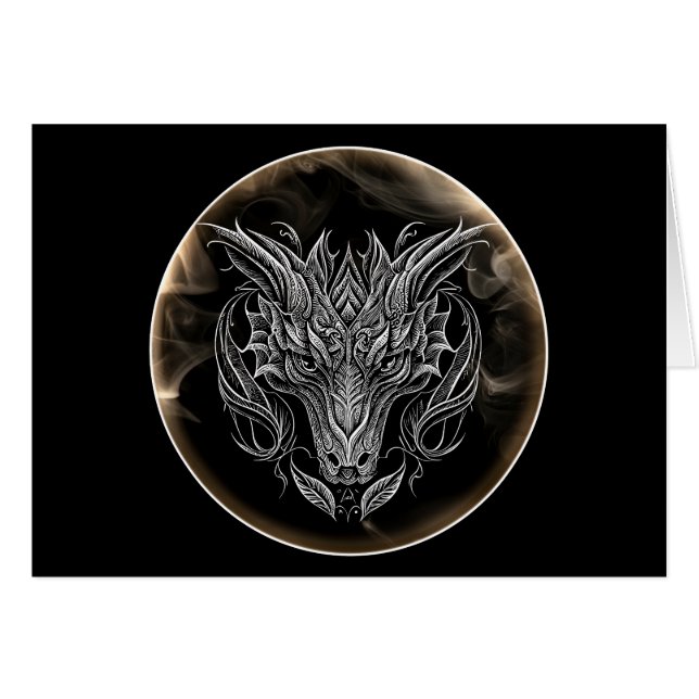 2024, Abstrakter Drachenkopf in Ästhetik (Vorderseite (Horizontal))