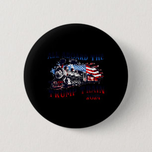 2024 Alle an Bord der Trump-Bahn US-amerikanische  Button