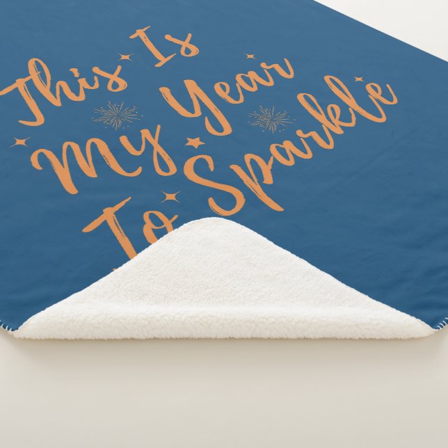 2024 Alles Gute im neuen Jahr - das ist mein Jahr  Sherpadecke (3/4)