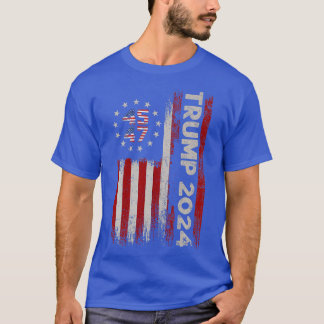 2024 American Flag 45 47 Crewneck Sweatshirt T-Shirt