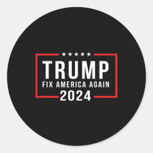 2024 Amerika wieder reparieren Donald Trump 2024 Runder Aufkleber