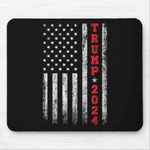 2024 Amerikanische Flagge Vintage Mousepad