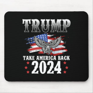 2024: Amerikas Fahne zurücknehmen Trump 2024 2 Mousepad