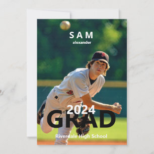 2024 Ankündigung des Baseball Foto Abschluss