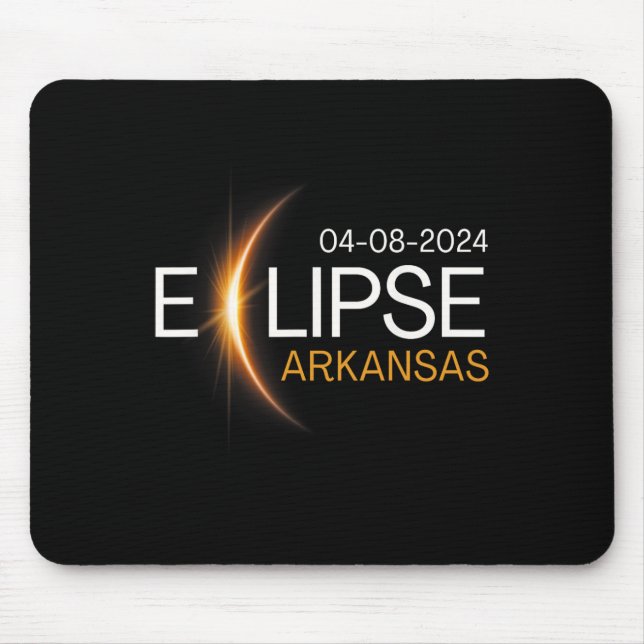 2024 Arkansas Totality Eclipse Arkansas Solar 2024 Mousepad (Vorne)