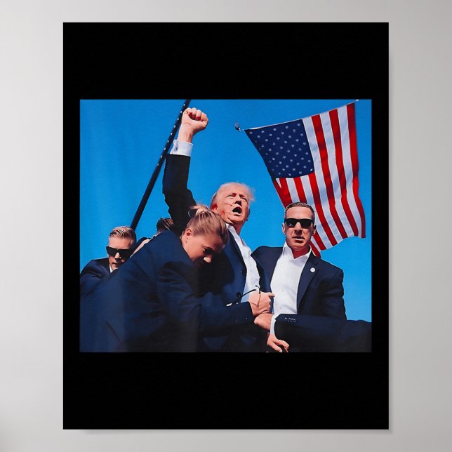 2024 Asination Butler Pennsylvania Trump kämpft Poster (Vorne)