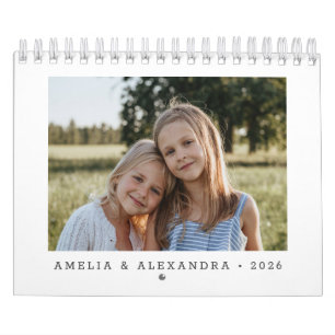 2024 Benutzerdefiniert Foto für Ihre eigene Famili Kalender