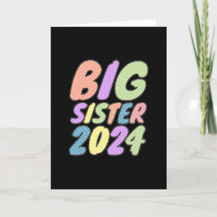 2024 Big Sister Girly Dots Karte