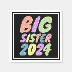 2024 Big Sister Girly Dots Serviette
