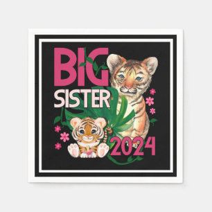 2024 Big Sister - Tropischer Jungle Tiger Serviette