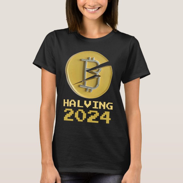 2024 Bitcoin Halving Crypto Cryptocurrency Halveni T-Shirt (Vorderseite)
