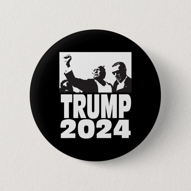 2024 Bulletproof Teflon Don Kundgebung Shooting Fi Button (Vorderseite)