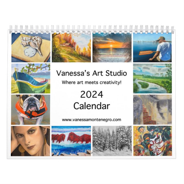 2024 Calendar Vanessas Kunststudio Kalender (Titelbild)