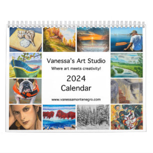 2024 Calendar Vanessas Kunststudio Kalender