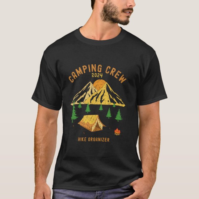 2024 Camping-Trip Titel Wanderführer Long S T-Shirt (Vorderseite)