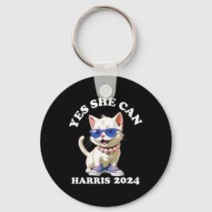 2024 Cat Lady Can Kamala Harris Schlüsselanhänger