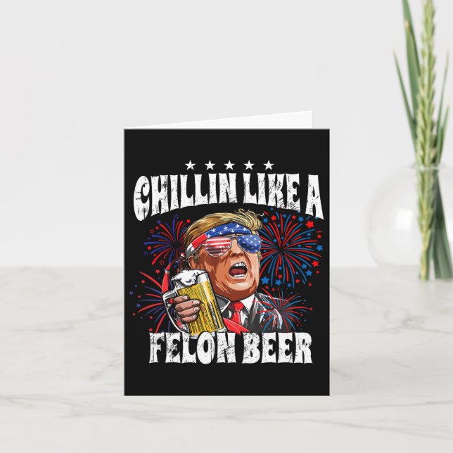2024 Chillin wie ein Felonbier Karte (Vorderseite)