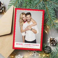 2024 CHRISTMAS FOTO Goldgrenze Roter Film H