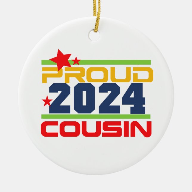 2024 Cousin Keramik Ornament (Vorne)