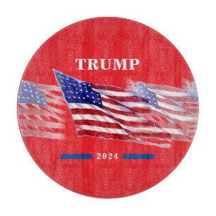 2024 Donald Trump - Amerikanische Flagge Schneidebrett
