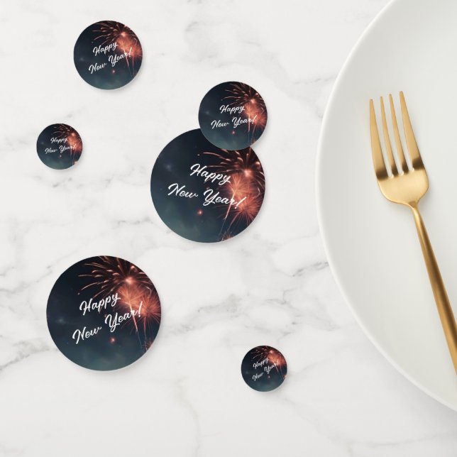 2024 Elegante Skripte Feierlich Sparkling Neues Ja Konfetti (Gruppe)