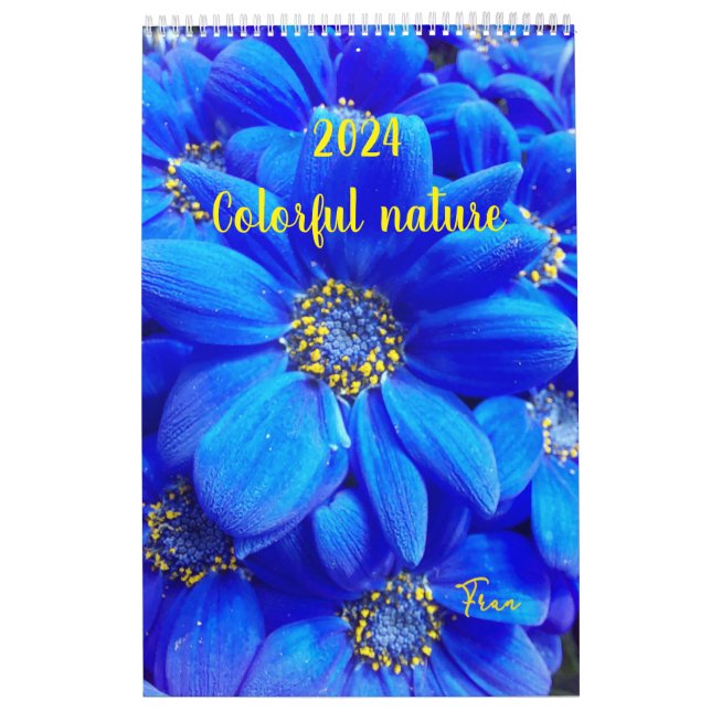 2024: farbenfroher Naturkalender Kalender (Titelbild)