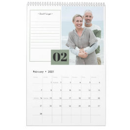2024 Foto und Moderne Anmerkungen Kalender