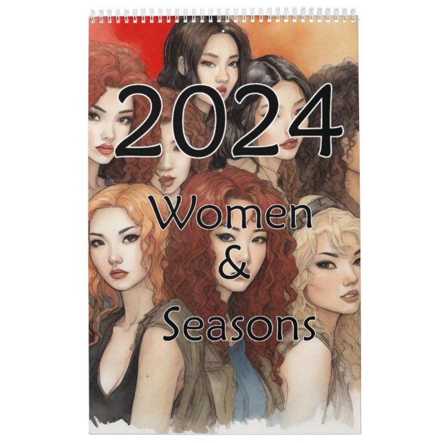 2024 Frauen und Jahreszeiten Kalender (Titelbild)