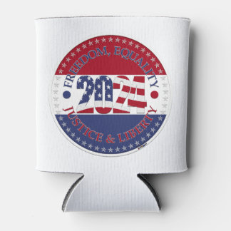 2024 Freedom, Equality, Justice Liberty USA Flag Dosenkühler