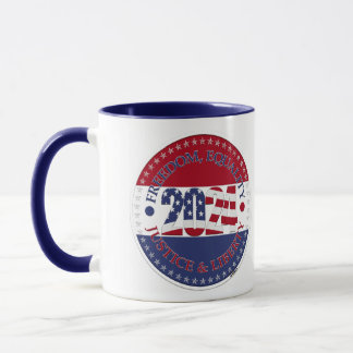 2024 Freedom, Equality, Justice Liberty USA Flag Tasse