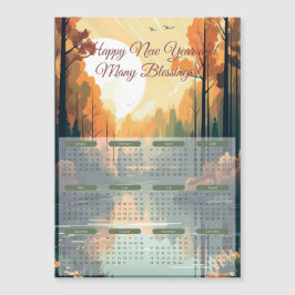 2024 Friedlicher Lak Calendar Magnetkarte